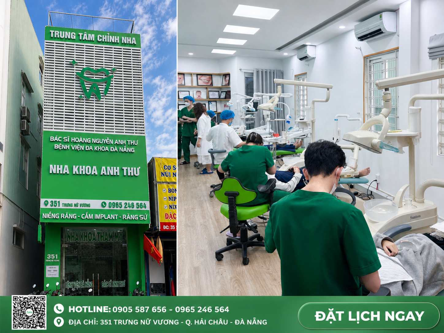 Dentist in Da Nang at Anh Thu Dental Clinic with modern dental treatment and experienced dentists in Vietnam