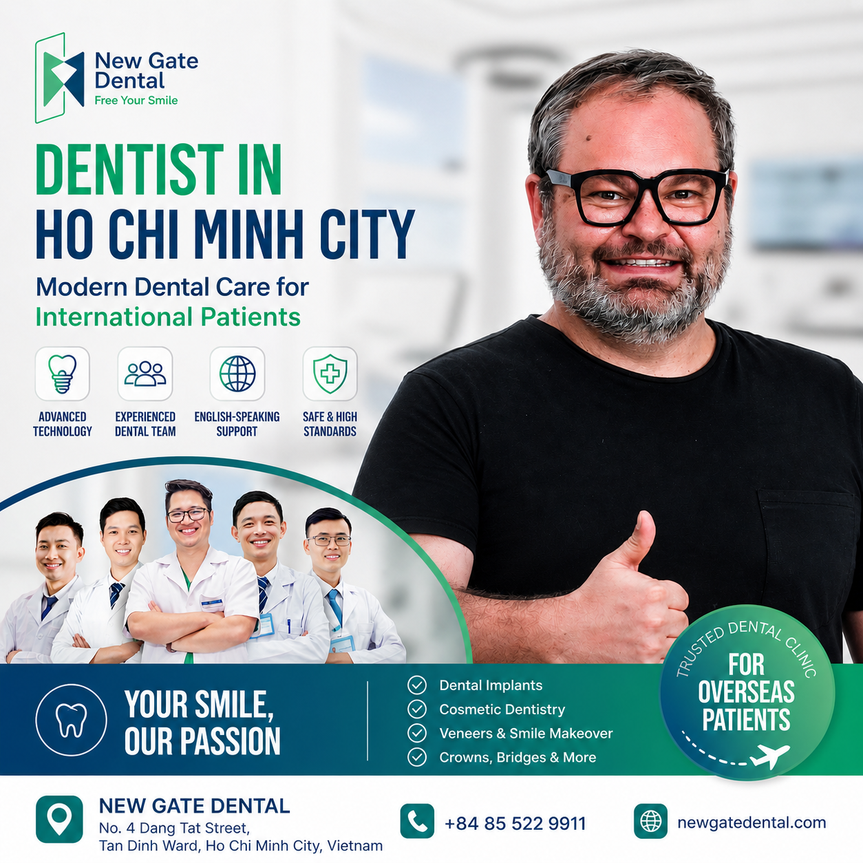 New Gate Dental Clinic - Modern Dentist in Ho Chi Minh City for International Patients