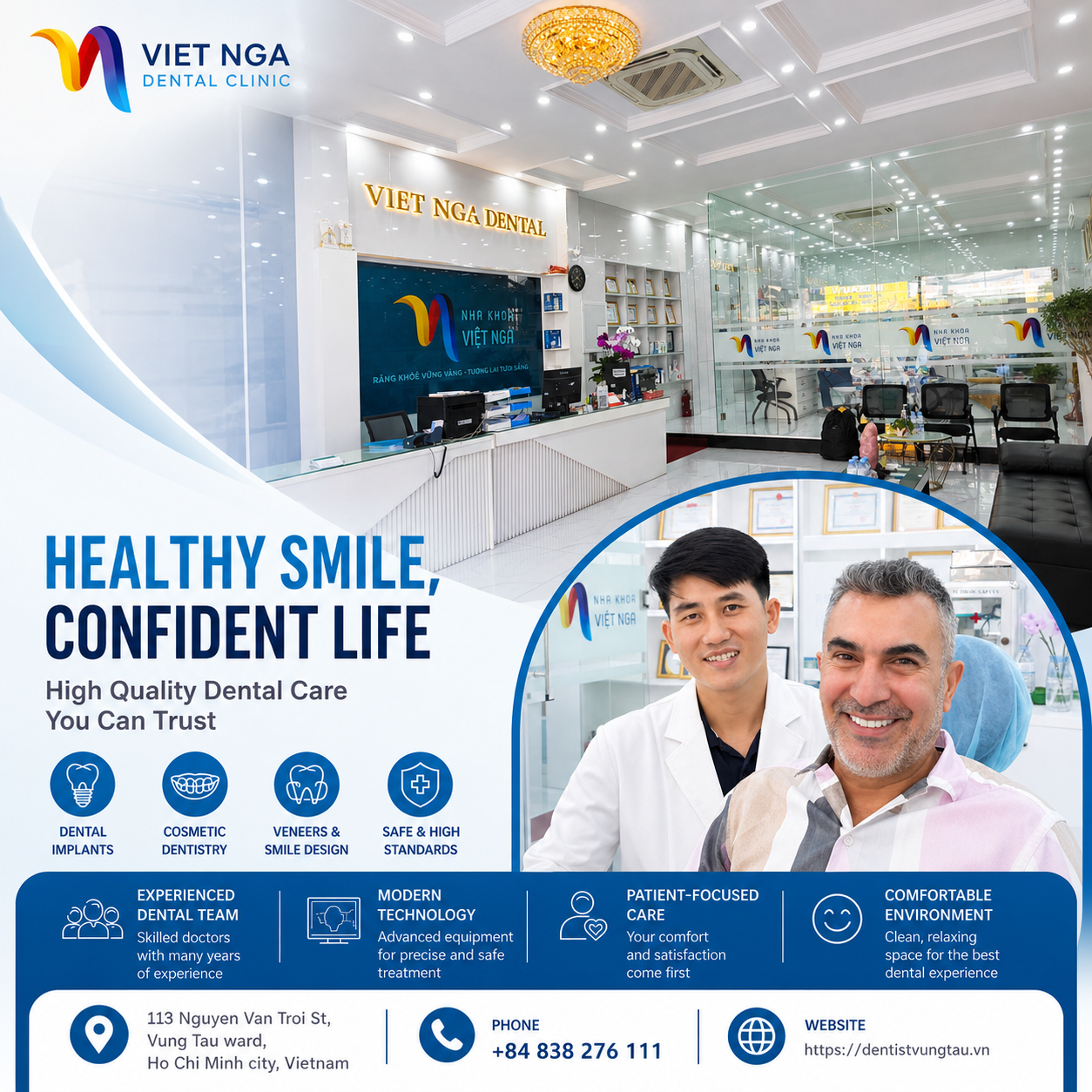 Viet Nga Dental Clinic - Modern Dental Clinic in Vung Tau, Vietnam - High Quality Dental Care