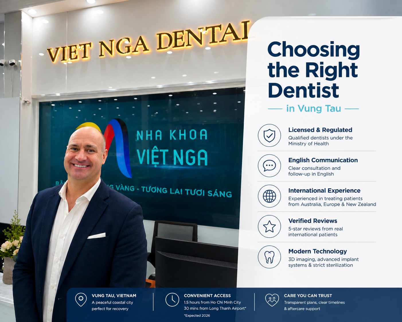 Choosing the Right Dentist in Vung Tau - Viet Nga Dental Clinic for International Patients