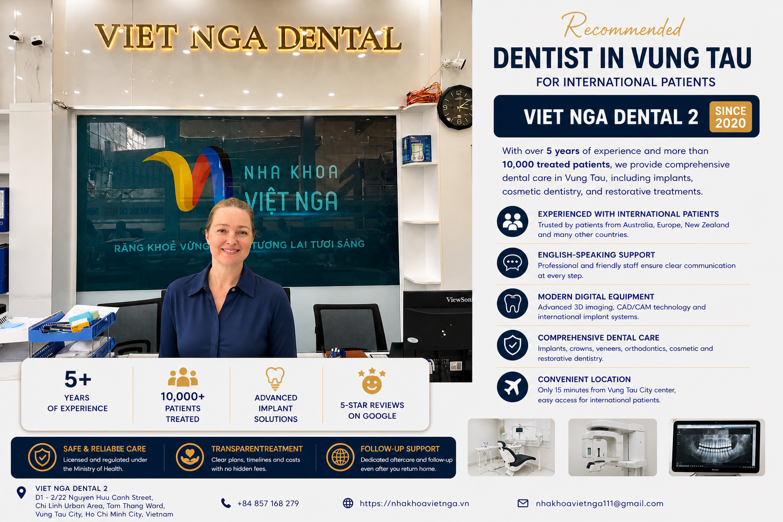 Dentist in Vung Tau at Viet Nga 02 - Dental Clinic, Ho Chi Minh City branch for international patients