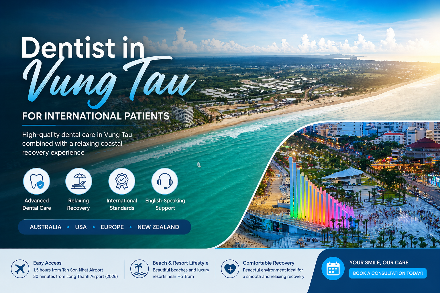 Dentist in Vung Tau for International Patients - High Quality Dental Care with Beach Recovery